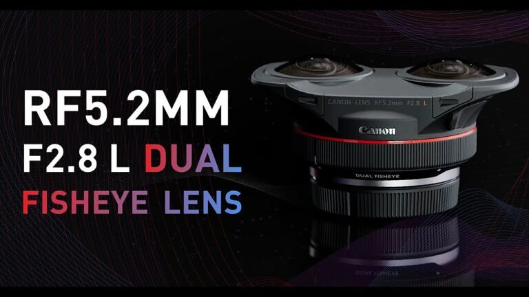 Canon apresenta lente dupla de 5.2mm f/2.8 Olho de Peixe para VR
